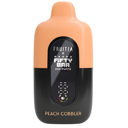 Peach Cobbler – Fifty Bar X Fruitia | 20K Puffs