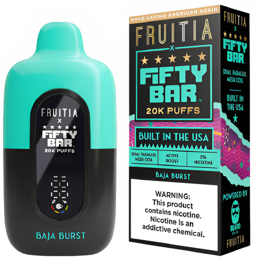 Baja Burst – Fifty Bar X Fruitia | 20K Puffs