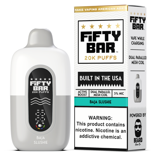 Baja Slushie – Fifty Bar White Series | 20K Puffs