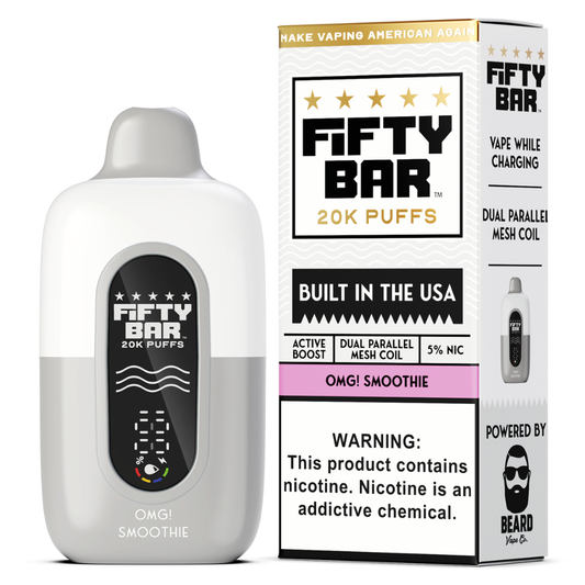 OMG! Smoothie – Fifty Bar White Series | 20K Puffs