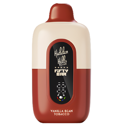 Vanilla Bean Tobacco – Fifty Bar X Hidden Hills | 20K Puffs