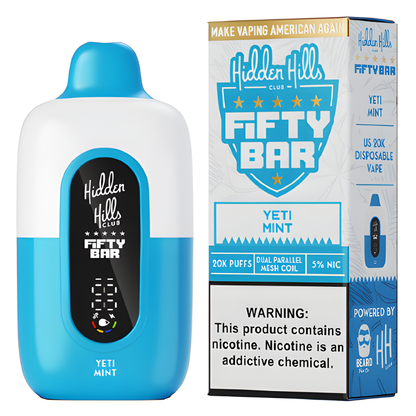 Yeti Mint – Fifty Bar X Hidden Hills | 20K Puffs